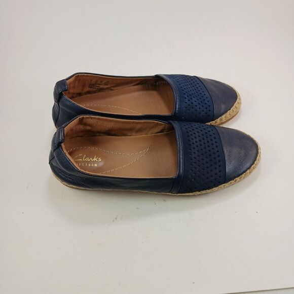Clarks Artisan Women's Reeney Helen Slip On Espadrilles Comfort w/ Juit Blue 7.5 - Picture 6 of 10